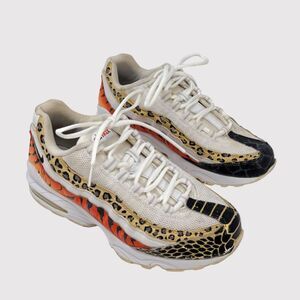 Nike Air Max 95 Atmos Kids Shoes White Animal Print Sneaker 307565-109 US 7Y